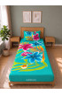 Hand Painted Rayon Bedsheet Set Single Size